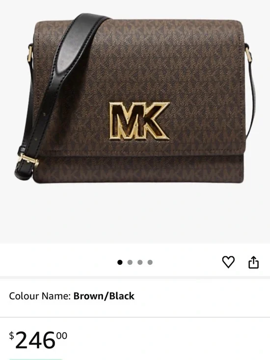 Michael Kors Dark Brown Crossbody Bag - Picture 4 of 8